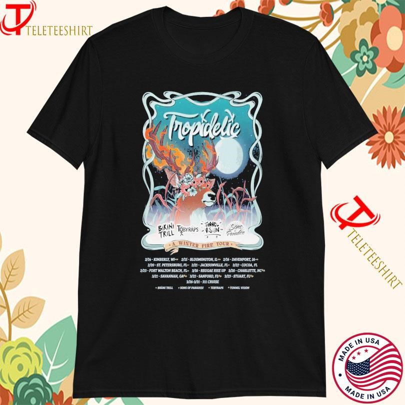 New Tropidelic Tour A Winter Fire 2025, Tropidelic Tour T-shirts