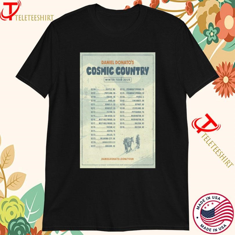New Daniel Donato Cosmic Country Winter Tour 2025, Daniel Donato Cosmic T-shirts