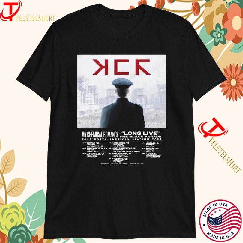 New My Chemical Romance The Black Parade 2025 Tour, My Chemical Romance T-shirts