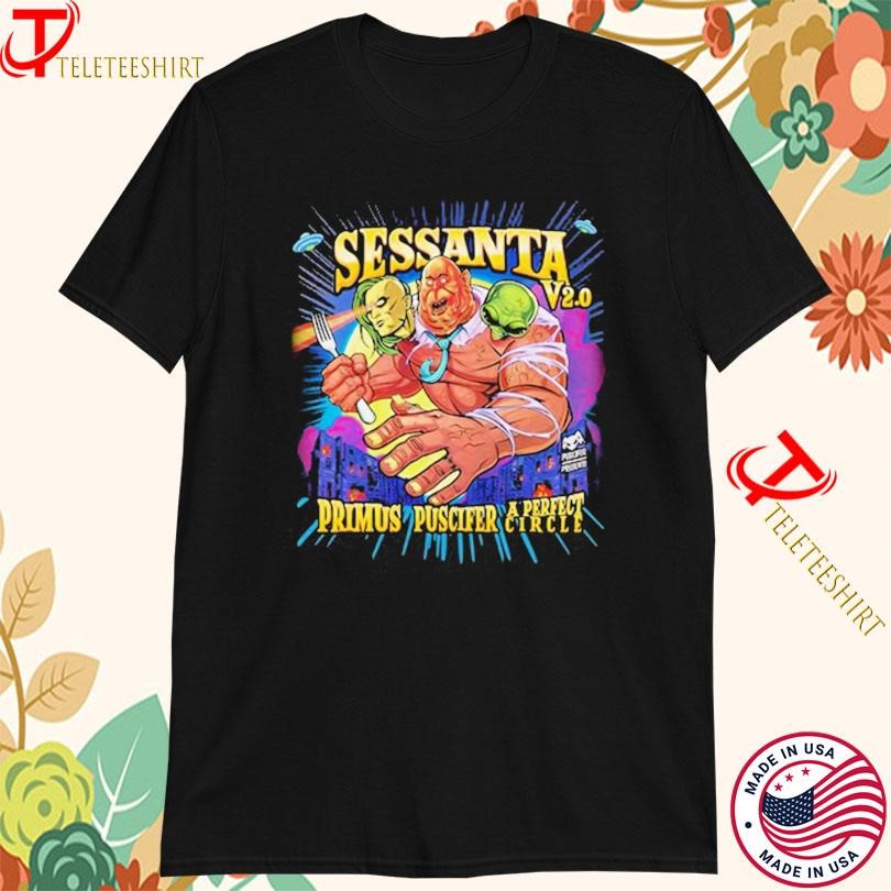 New Sessanta V2.0 Primus Puscifer A Perfect Circle Tour 2025, Sessanta V2.0 Primus T-shirts