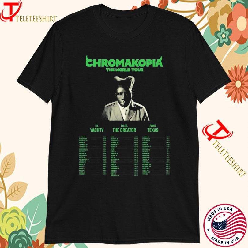 Tyler The Creator Okonma Chromakopia Lr Yachty World Tour 2025, Tyler The Creator T-shirts