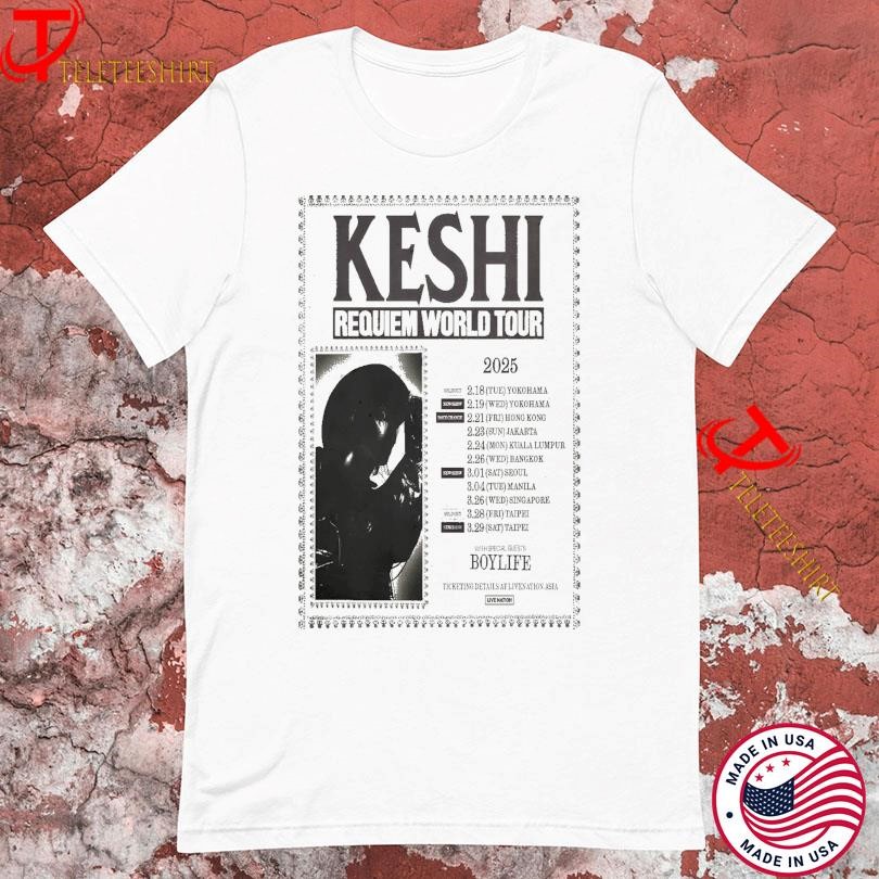 New Keshi Requiem World Tour 2025, Keshi Requiem World T-shirts