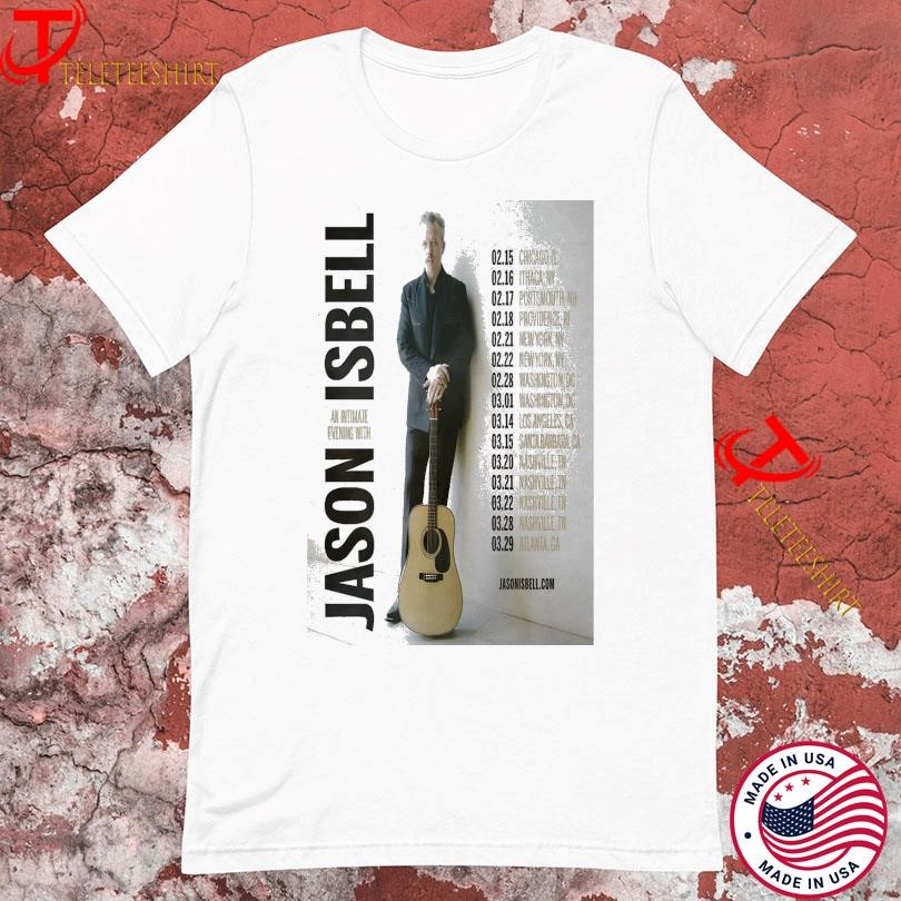 New Jason Isbell Guitar An Intimate Evening With Tour 2025 s, Jason Isbell Guitar T-shirts