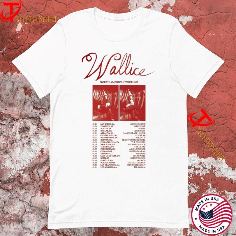 Wallice North American Tour 2025 s, Wallice North American T-shirts