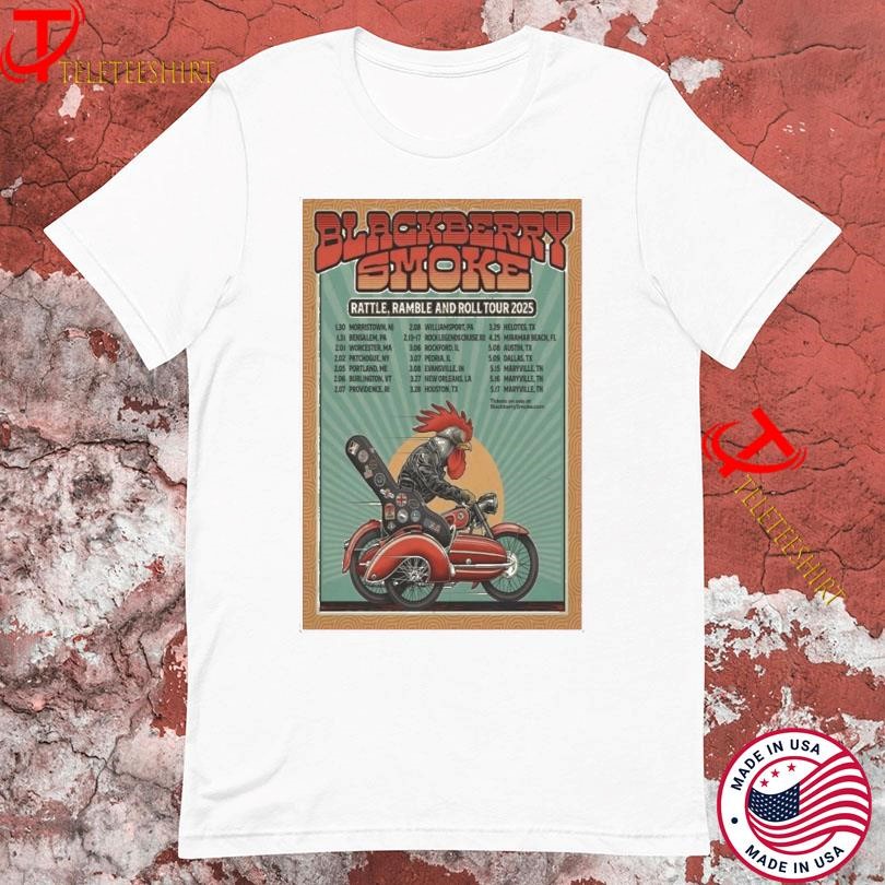 New BlackberryRattle, Ramble & Roll Tour 2025, Blackberry Smoke Rattle T-shirts