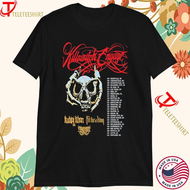 Killswitch Engage And Kublai Khan Tx With Fit Tour 2025, Killswitch Engage T-shirts