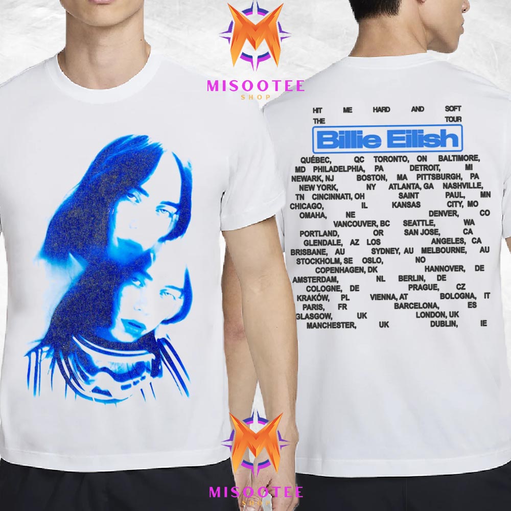 Billie Eilish Portrait Photo Hit Me Hard World Tour 2025, Billie Eilish Portrait T-Shirt