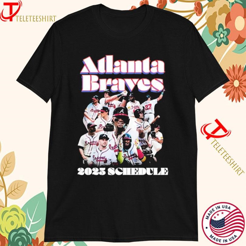 New Atlanta Braves 2025 Schedule North American Tour, Atlanta Braves 2025 T-shirts