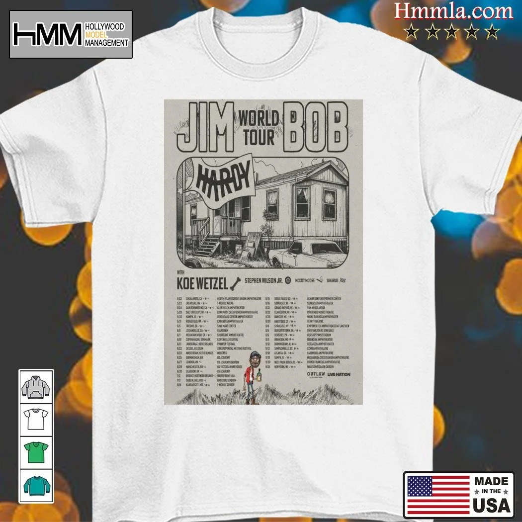 HARDY Show June 30 2025 Jim Bob World Tour, HARDY Show T-Shirt