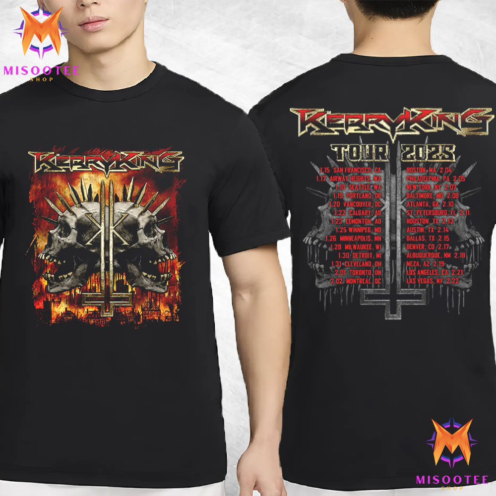 New Kerry King Spikey Skull American Tour 2025 ITIN, Kerry King Spikey T-Shirt