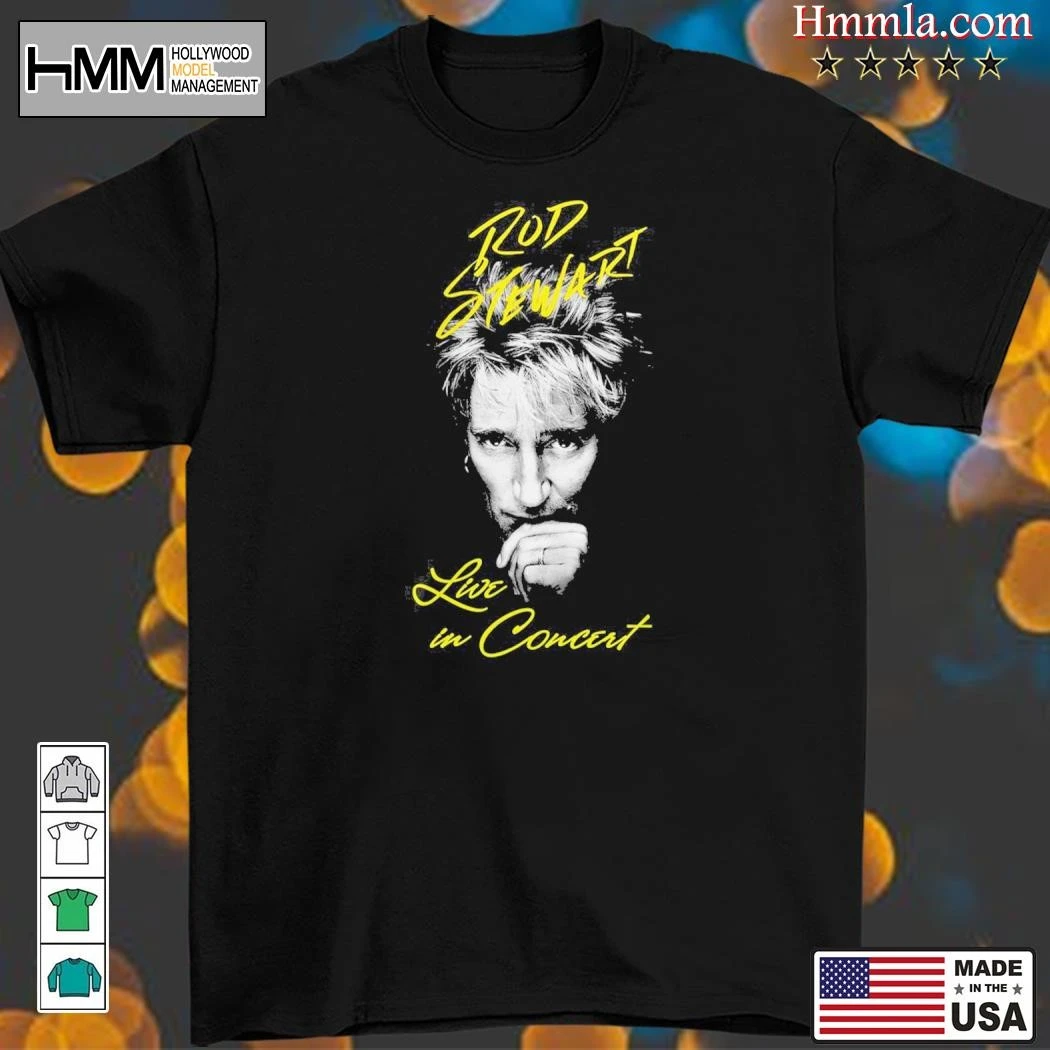 New Rod Stewart One Last Time Tour 2025, Rod Stewart T-Shirt
