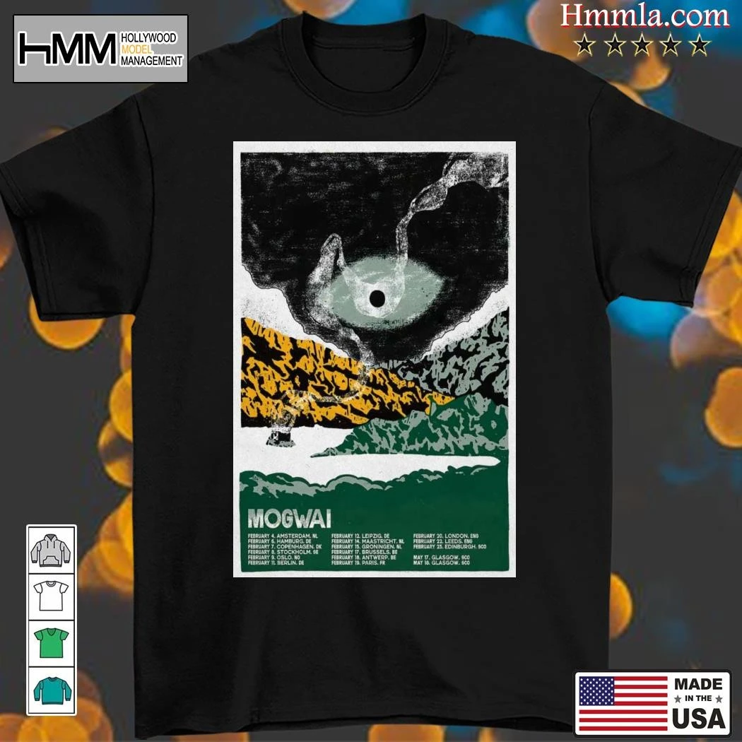 New Mogwai World Tour 2025 UK, Mogwai World T-Shirt