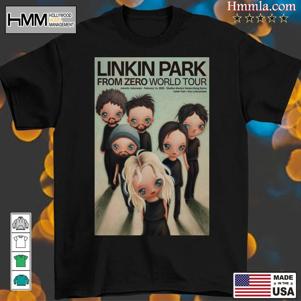 New Linkin Park From Zero World Tour 2025 Jakarta On Feb 16 2025, Linkin Park T-Shirt