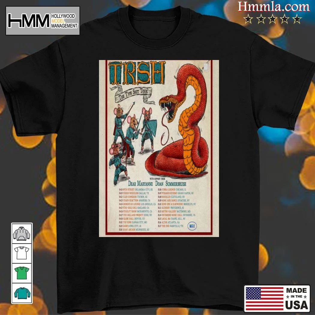 New TRSH Dear Maryanne The Type Shir Tour 2025, TRSH Dear T-Shirt