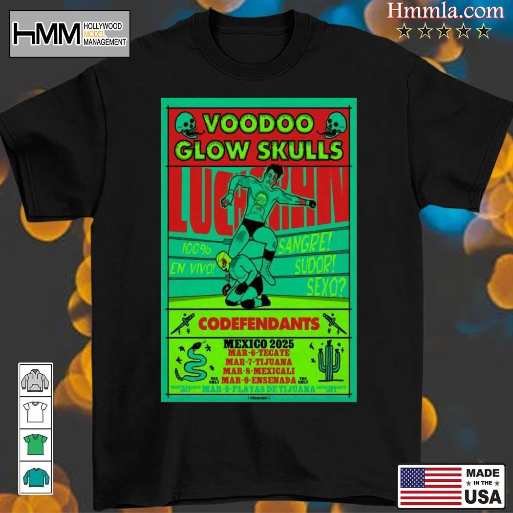 New Voodoo Glow Skulls Mexicon 2025 Tour, Voodoo Glow T-Shirt
