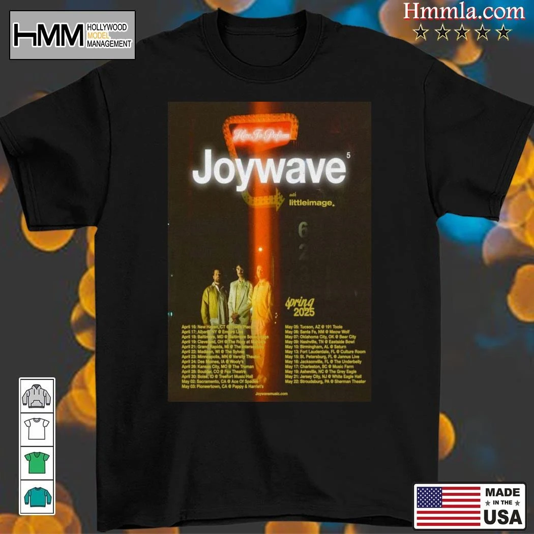 New Joywave Announce Here to Perform Spring 2025 Tour Dates, Joywave Announce T-Shirt