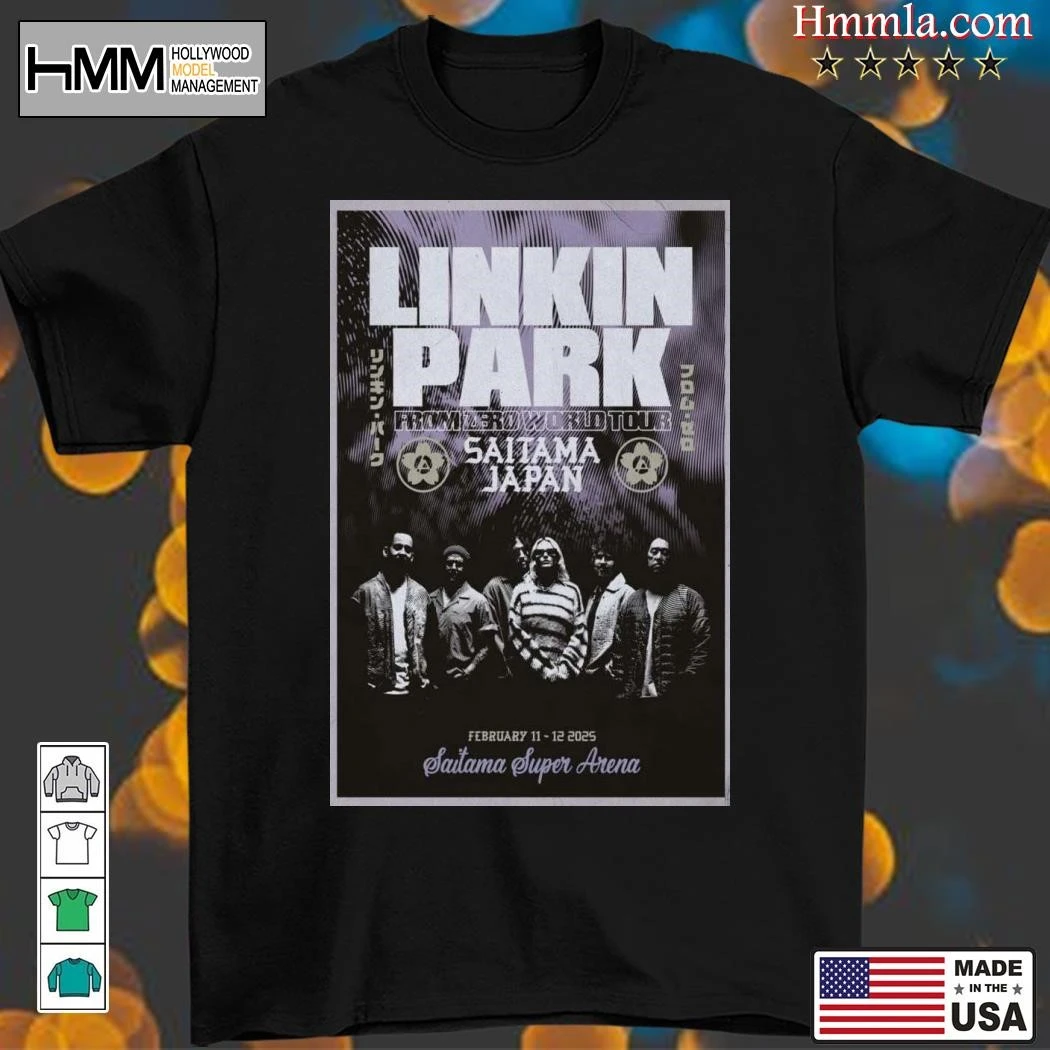 New Linkin Park Feb 2025 Saitama Japan From Zero World Tour, Linkin Park T-Shirt