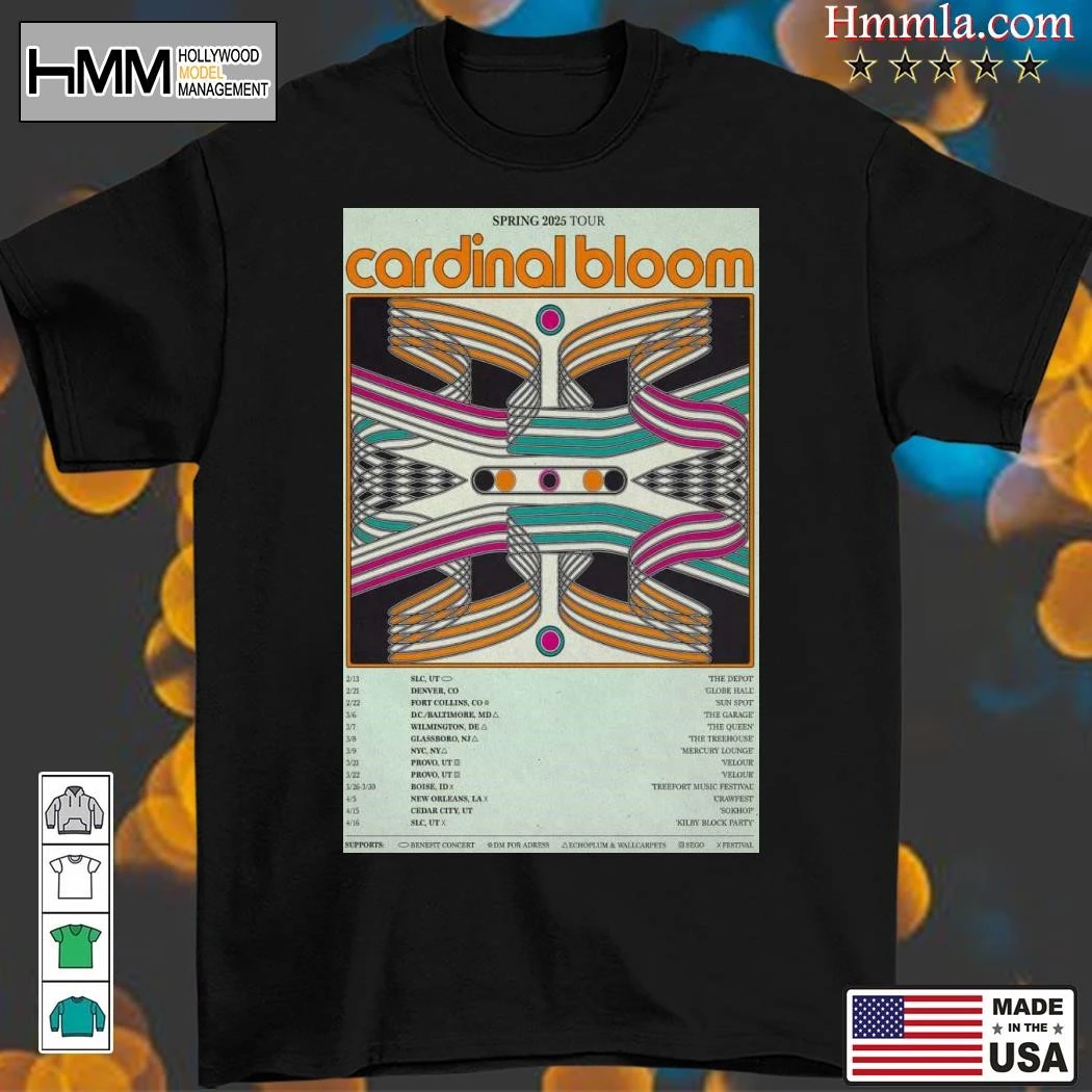 New Cardinal Bloom 2025 Spring Tour, Cardinal Bloom T-Shirt