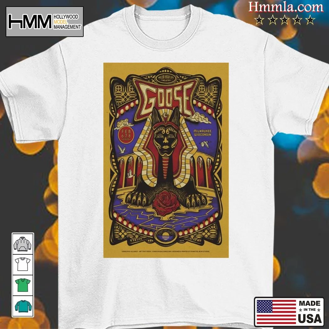 New Goose Feb 6-8, 2025 In Milwaukee, WI Tour, Goose Feb T-Shirt
