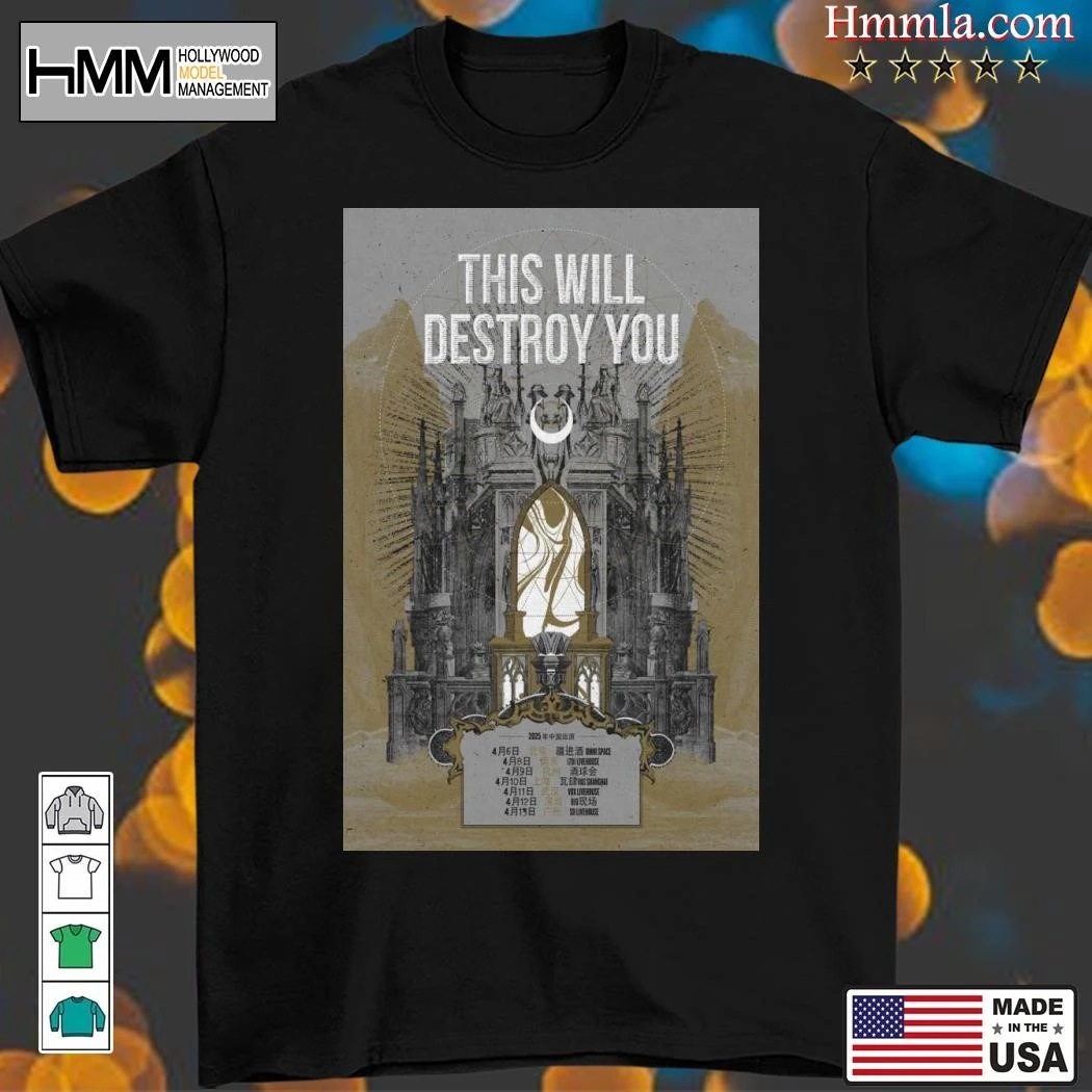 New This Will Destroy You China 2025 Tour, This Will T-Shirt