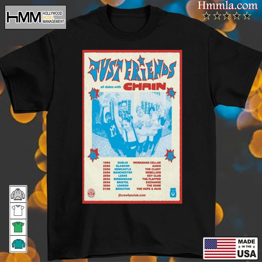 New Just Friends UK & Ireland Tour 2025, Just Friends T-Shirt