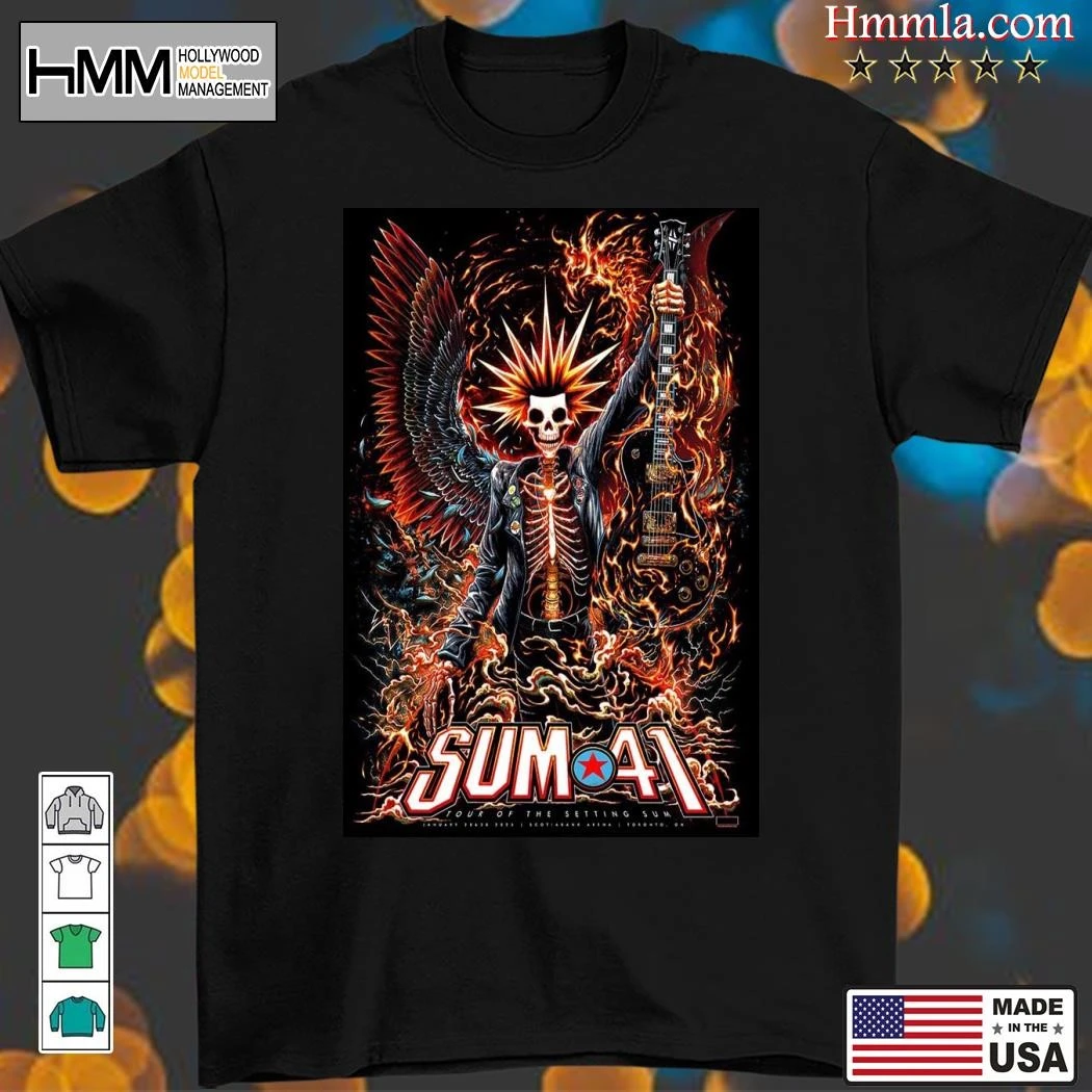 New Sum 41 Tour Of The Setting Sum At Scotiabank Arena 2025, Sum 41 T-Shirt