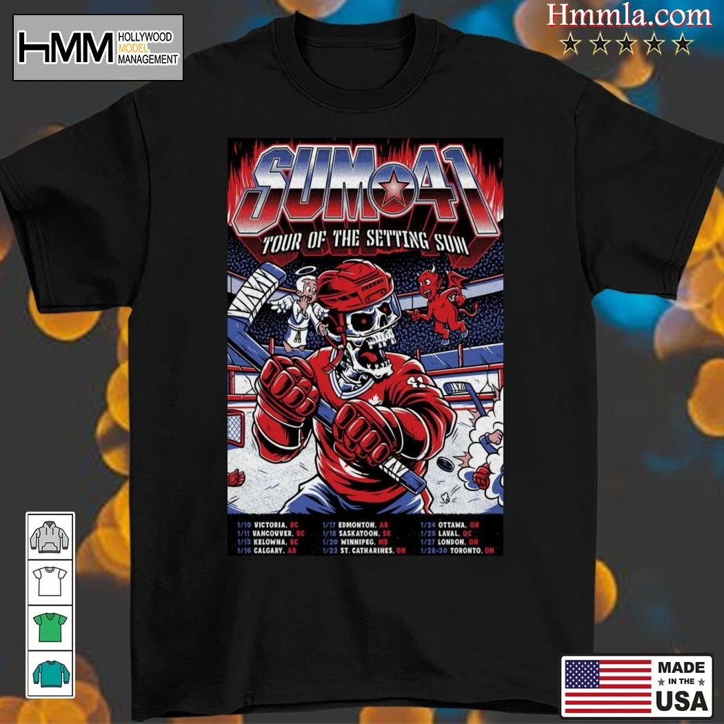 New 2025 January Sum 41 Tour Of The Setting Sum, 2025 January T-Shirt