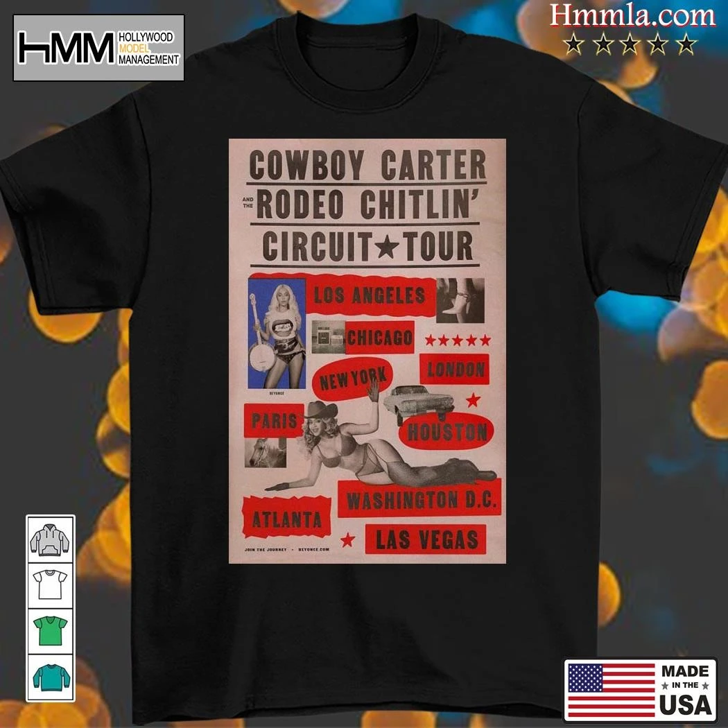 New Cowboy Carter And The Rodeo Chitlin Circuit Tour 2025, Cowboy Carter T-Shirt