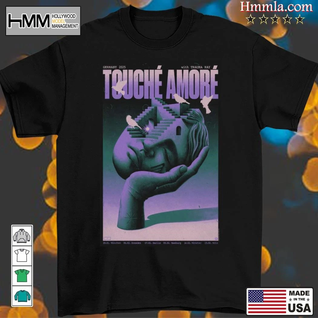 New Touche Amore With Trauma Ray Tour Germany 2025, Touche Amore T-Shirt
