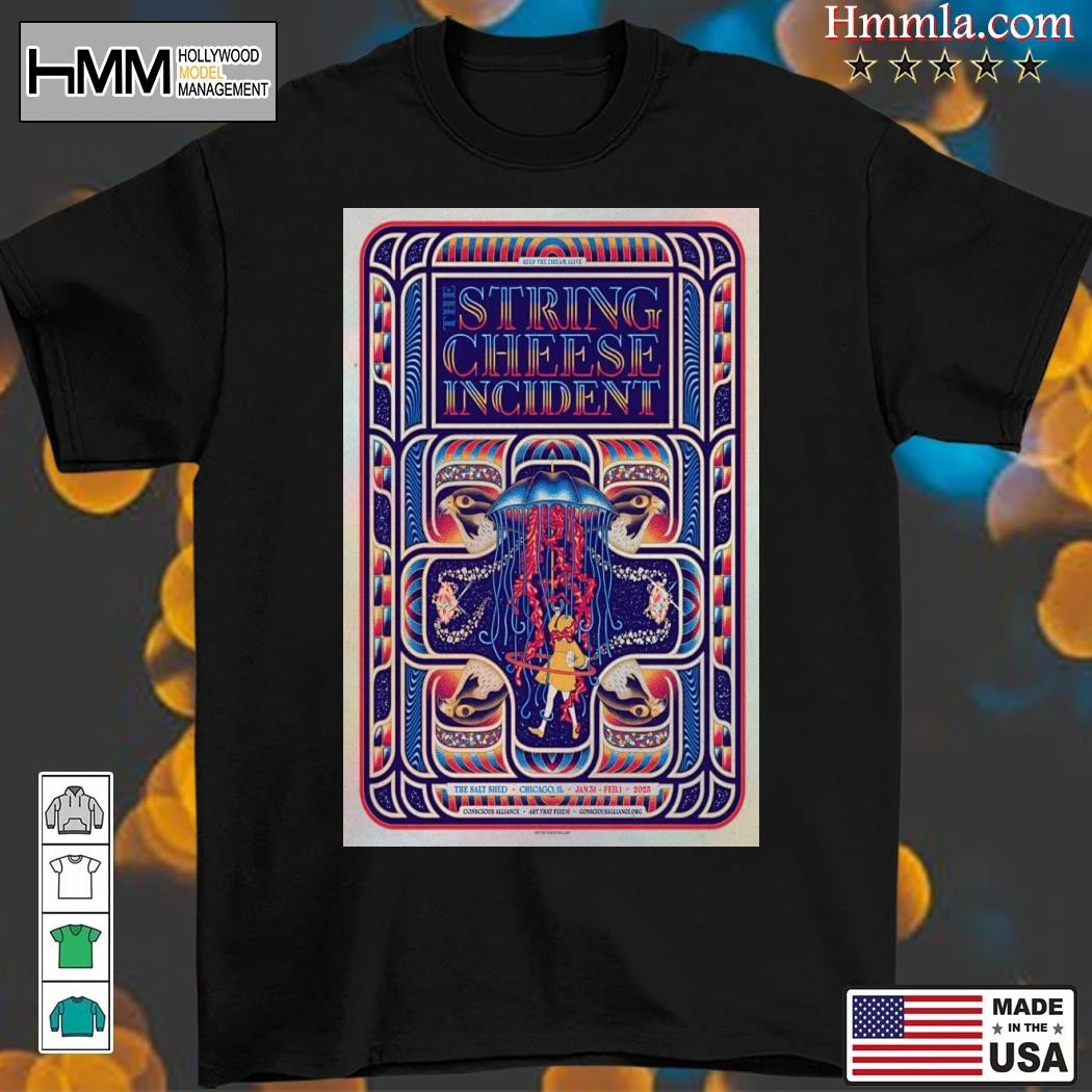 New The String Cheese Incident Jan 31 & Fed 1, 2025 Tour, The String T-Shirt
