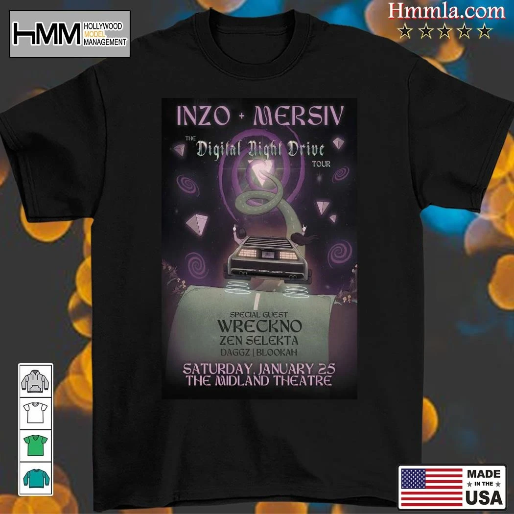 New Inzo + Mersiv At The Midland Theatre 2025 Tour, Inzo + Mersiv T-Shirt