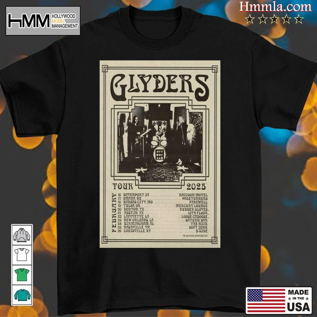 New Glyders February 2025 Tour, Glyders February T-Shirt