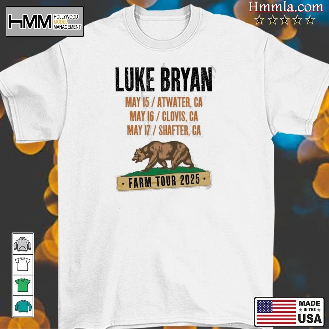 New Luke Bryan May 15-16-17, 2025 Farm Tour, Luke Bryan T-Shirt