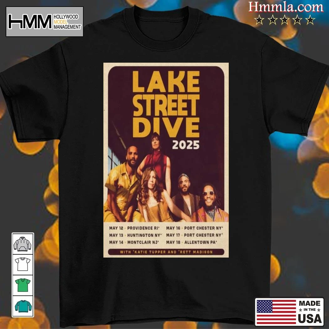 New Lake Street Dive May 2025 Tour, Lake Street T-Shirt