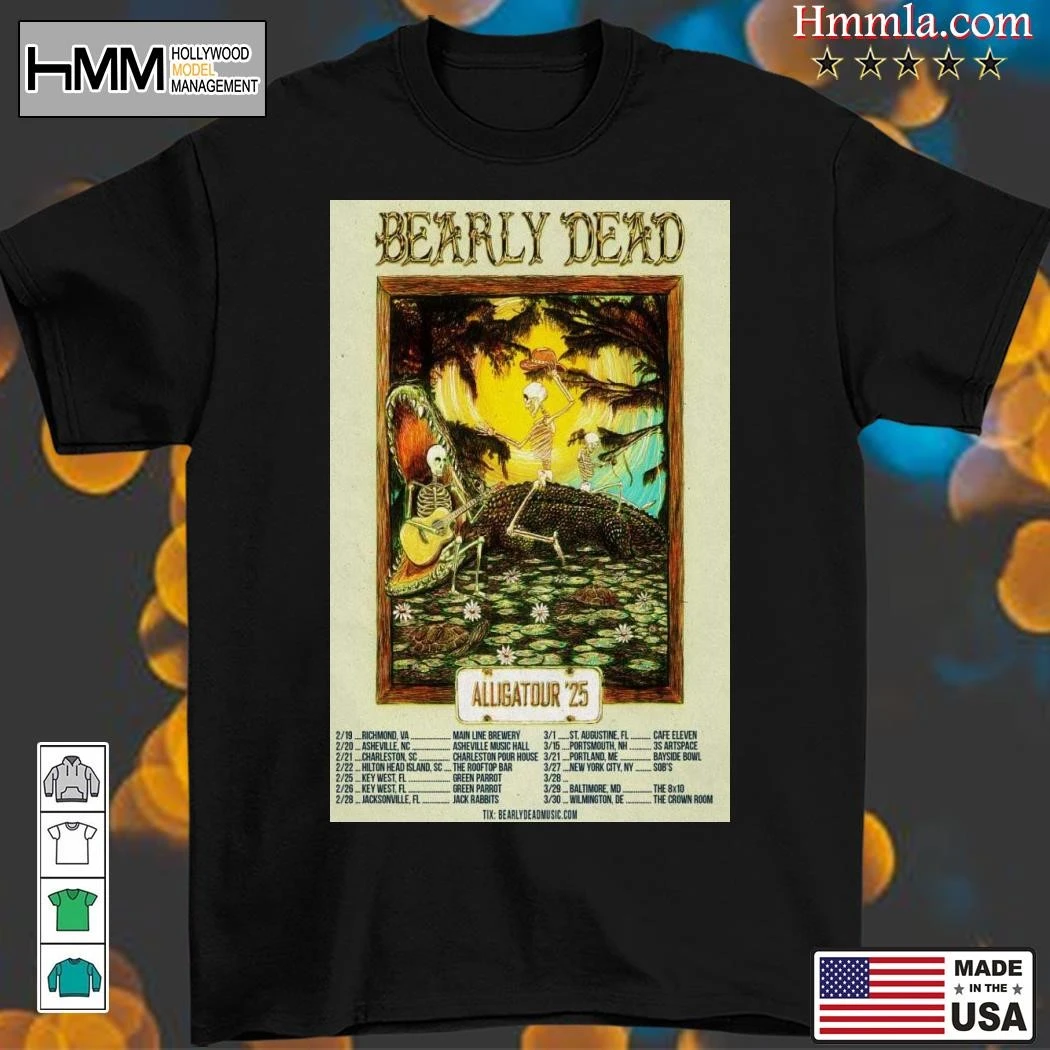 New Bearly Dead Alligatour Tour 2025, Bearly Dead T-Shirt