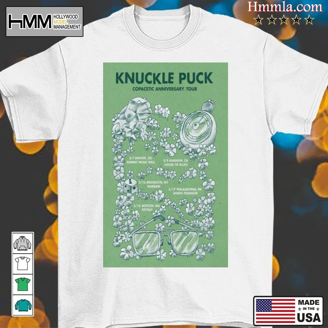 New Knuckle Puck Copacetic Anniversary Tour 2025, Knuckle Puck T-Shirt