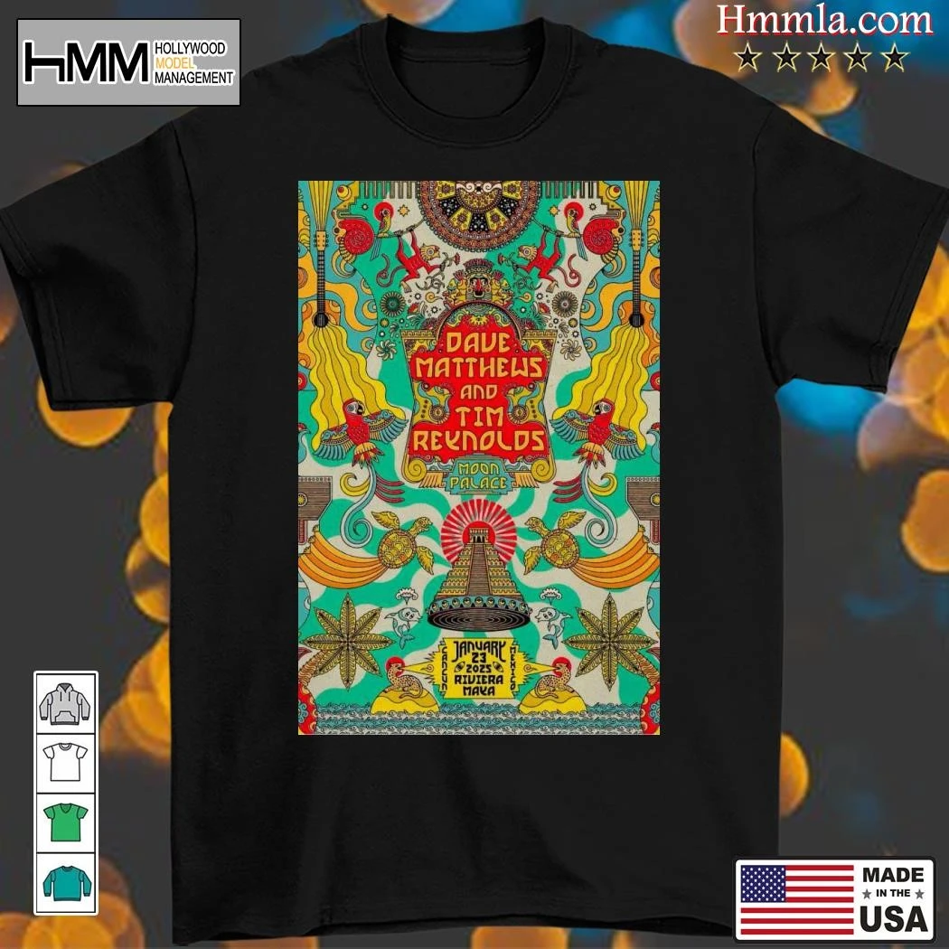 New Dave Matthews Band January 23, 2025 In Cancun, Mexico Tour, Dave Matthews T-Shirt