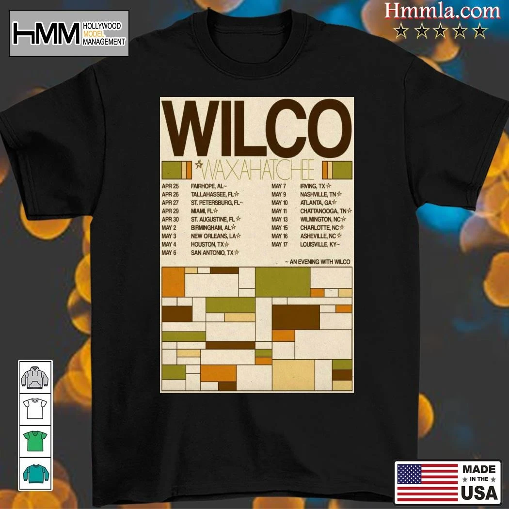 Wilco And Waxahatchee 2025 American South Tour, Wilco  T-Shirt