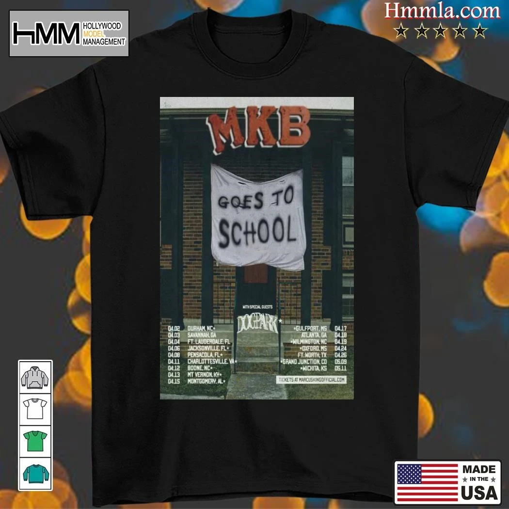 New MKB Goes To School Dogpark Tour 2025, MKB Goes T-Shirt