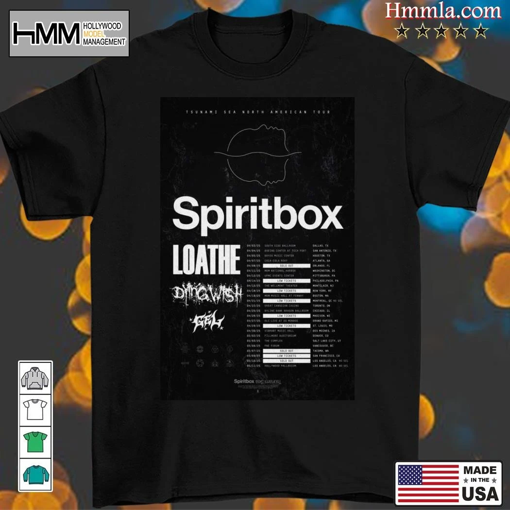 Spiritbox Tsunami Sea Tour 2025, Spiritbox Tsunami T-Shirt