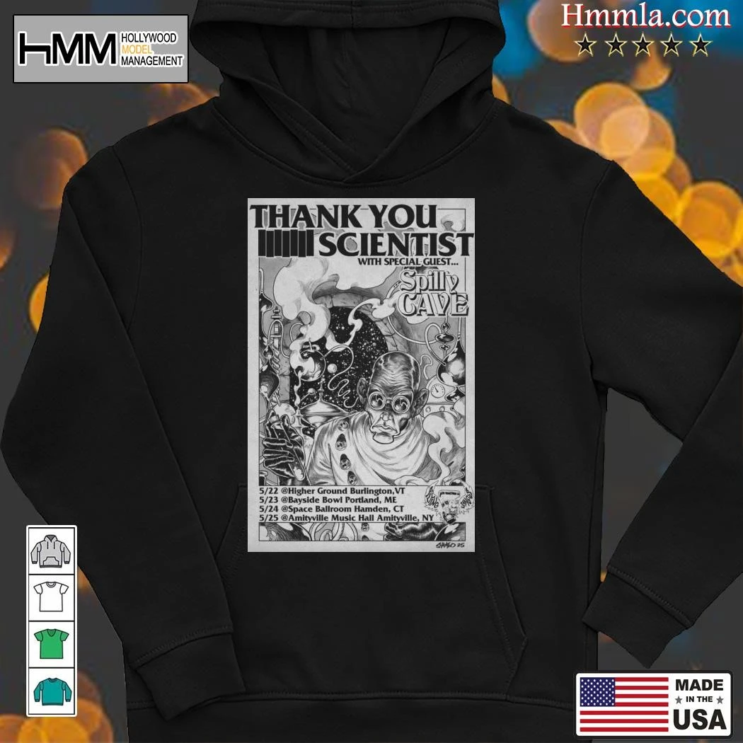 New Thank You Scientist Cave May 2025 Tour, Thank You Hoodies