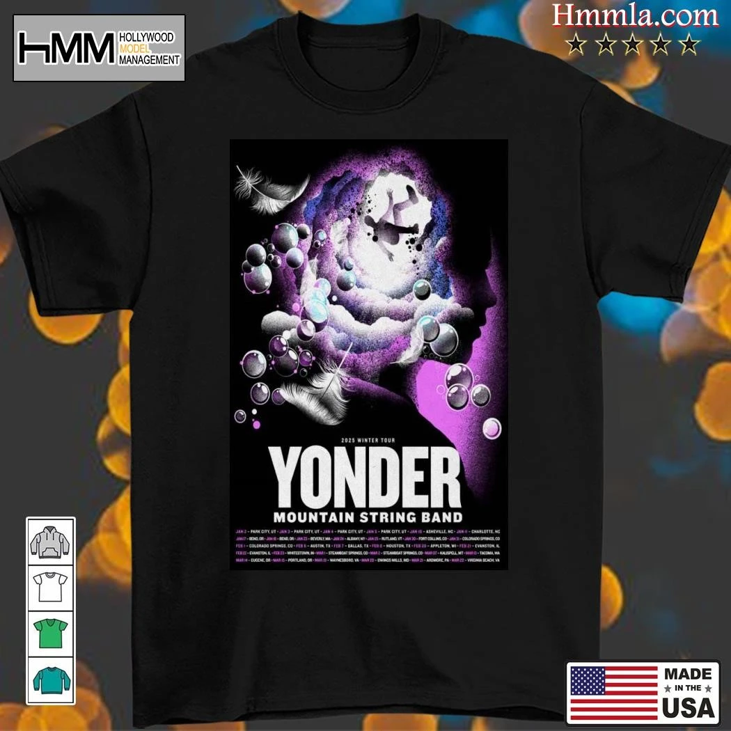 New Yonder Mountain String Band Tour Winter 2025, Yonder Mountain T-Shirt