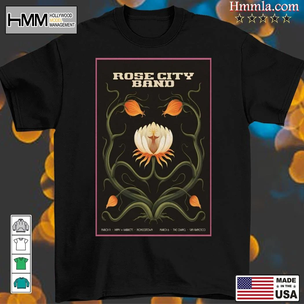 New Rose City Band At The Chapel In San Francisco 2025 Tour, Rose City T-Shirt