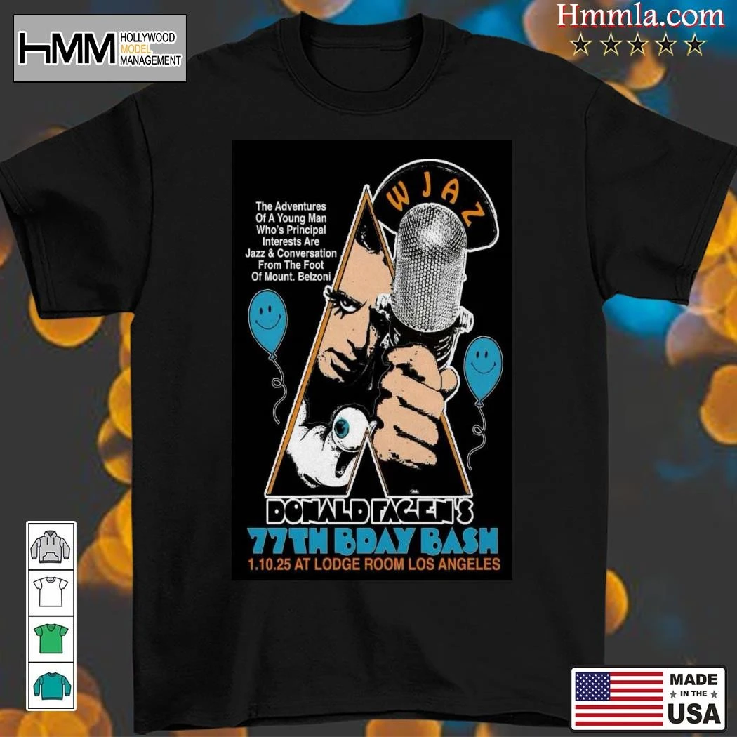 Donald FagenS 77Th Bday Bash Jan 10 2025 Tour, Donald FagenS T-Shirt