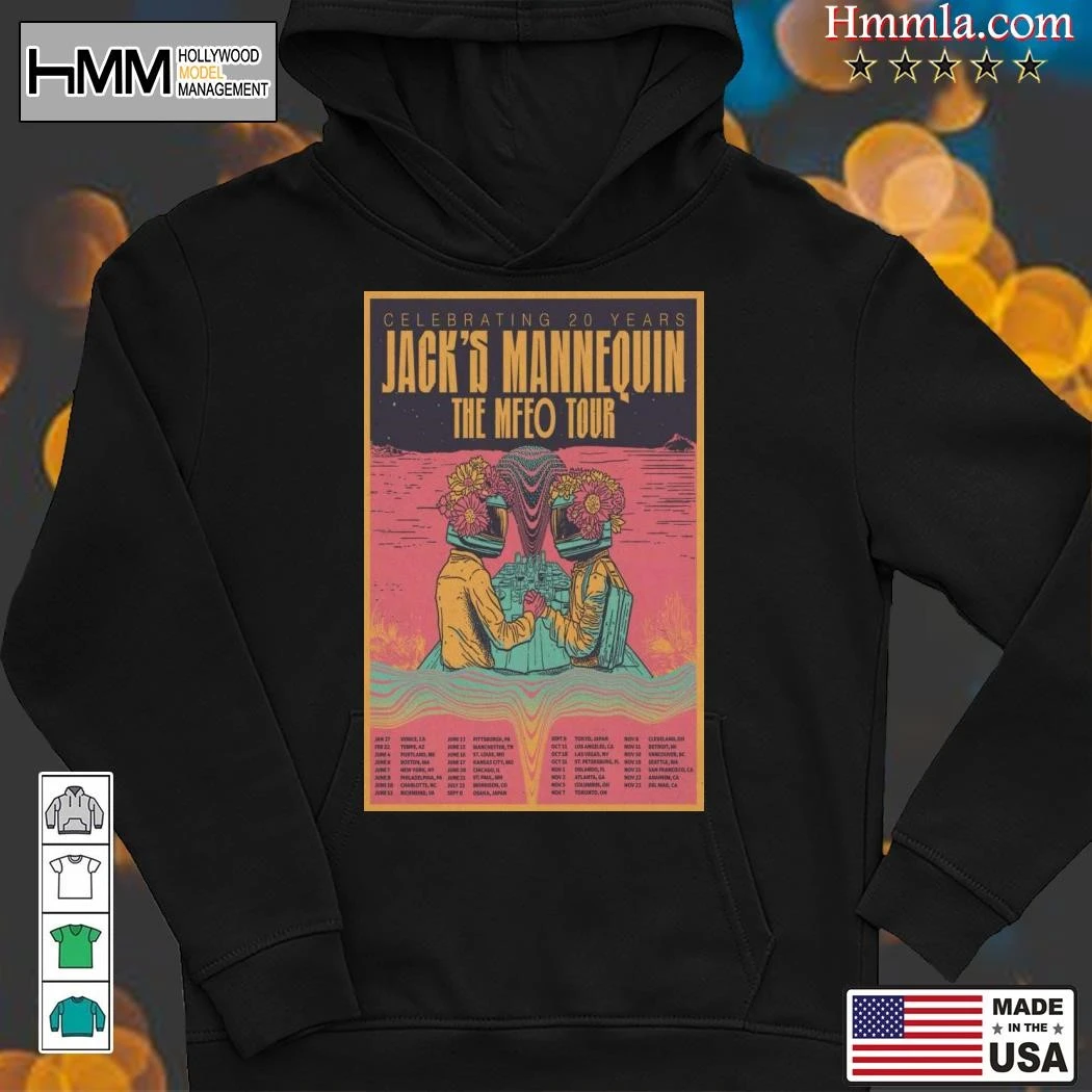Celebrating 20 Years Jacks Mannequin The MFEO Tour 2025, Celebrating 20 Hoodies