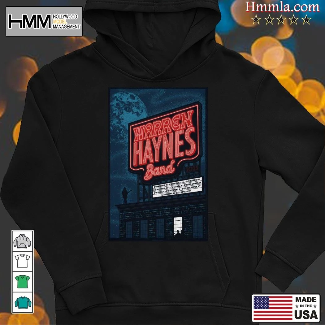 New Warren Haynes Band February 2025 Winter Tour, Warren Haynes Hoodies