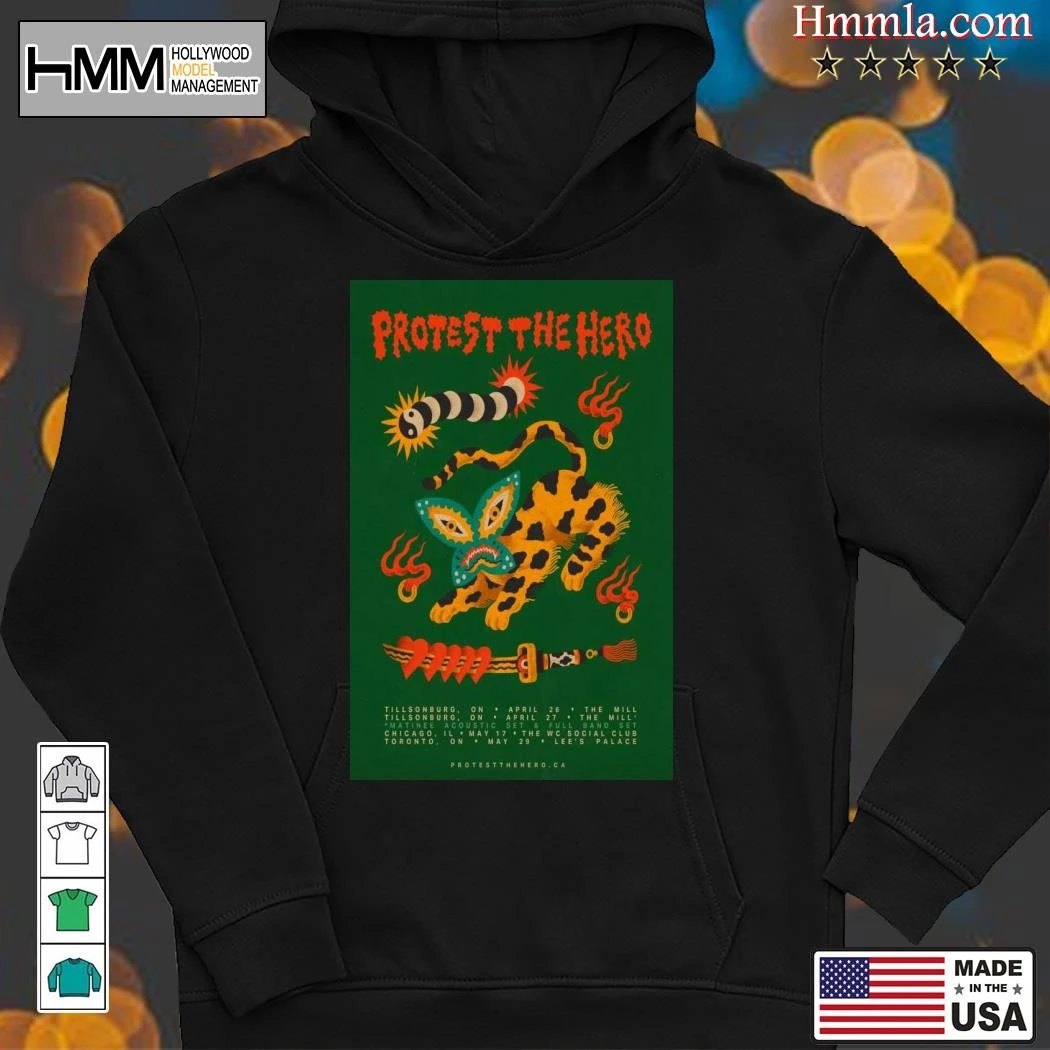 New Protest The Hero Tour Spring 2025, Protest The Hero Hoodies
