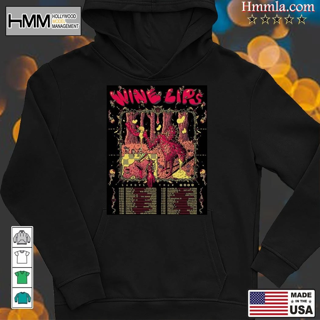 New Wine Lips Europe Tour 2025 Tour, Wine Lips Hoodies