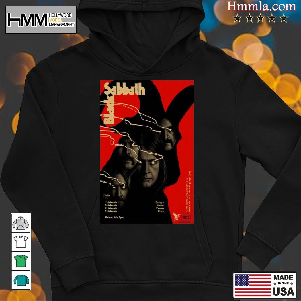 New Black Sabbath Italy Tour February 2025, Black Sabbath Hoodies