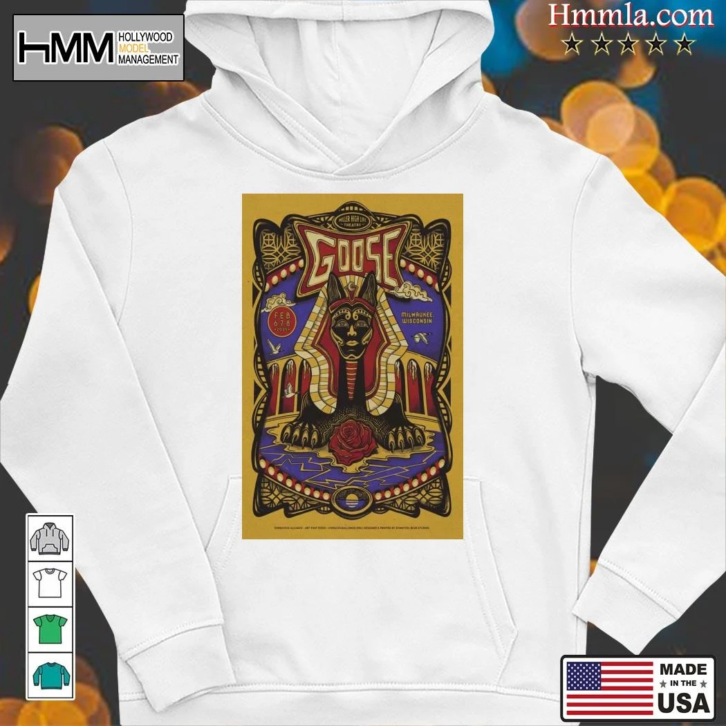 New Goose Feb 6-8, 2025 In Milwaukee, WI Tour, Goose Feb Hoodies